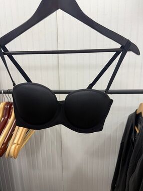 SALE!! NWT 34C1/2 ThirdLove Black Convertible Strapless Bra w/ additional straps